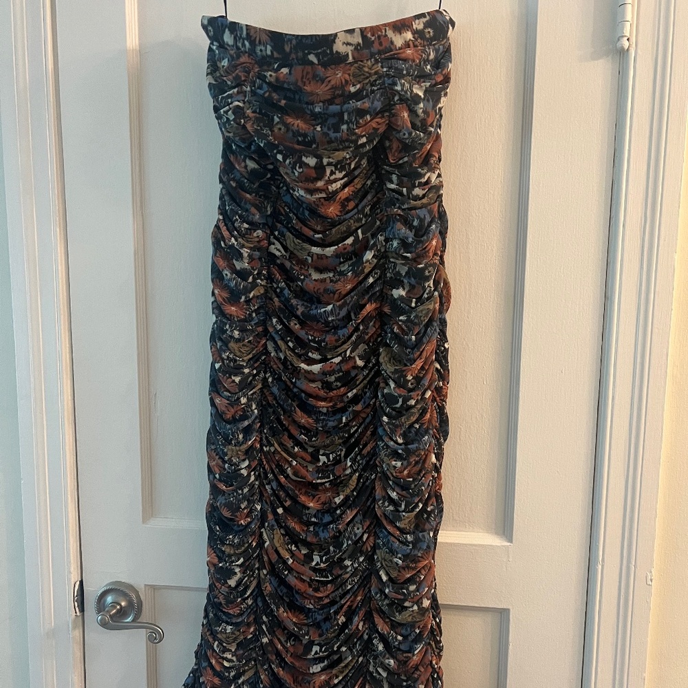 Anthropologie - Let Me Be - Ruched Strapless Dress